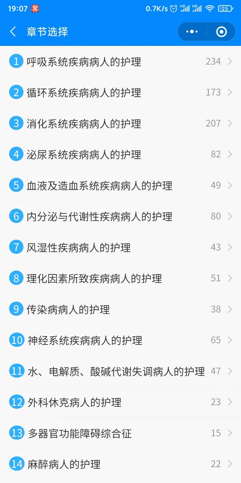 主管护师章节